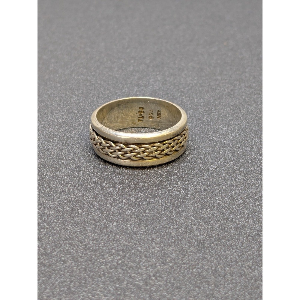 Vintage Sterling Spinner Weaved Ring